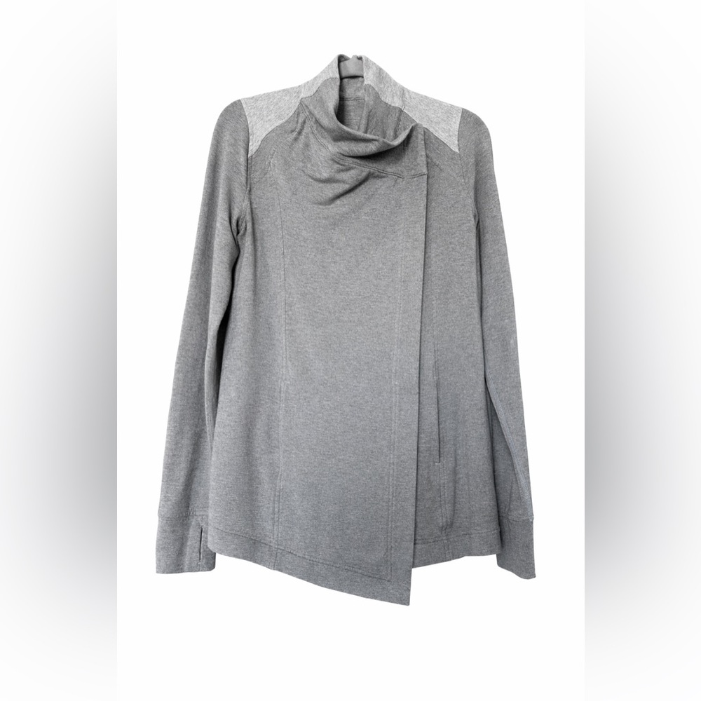 Lululemon Coast Wrap Asymmetrical Cowl Neck Cardigan/Jacket/Wrap